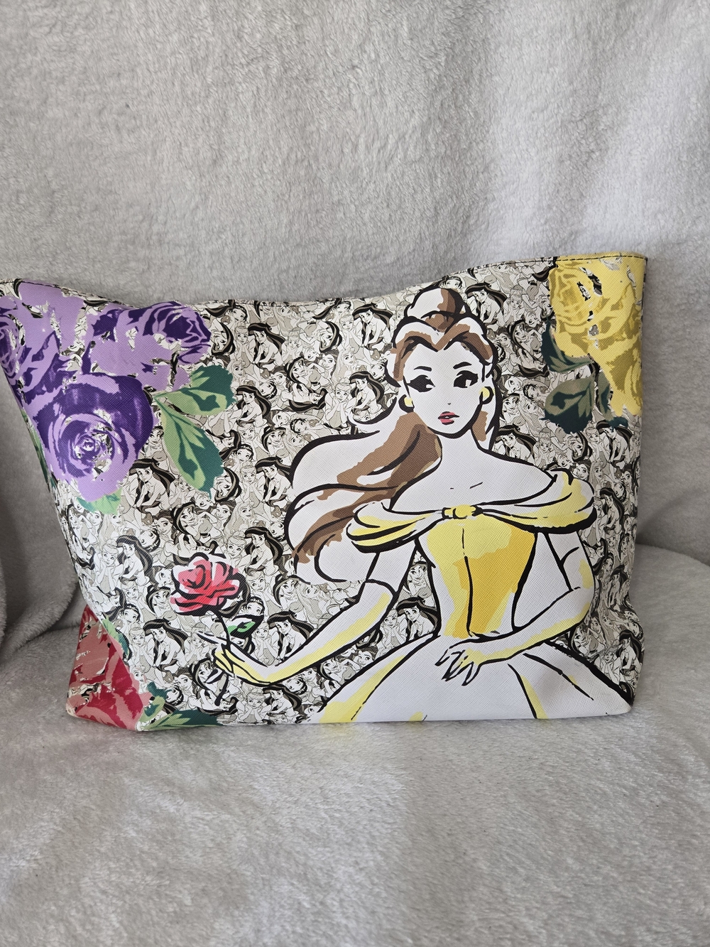 Yellow Belle Floral Print Tote Bag